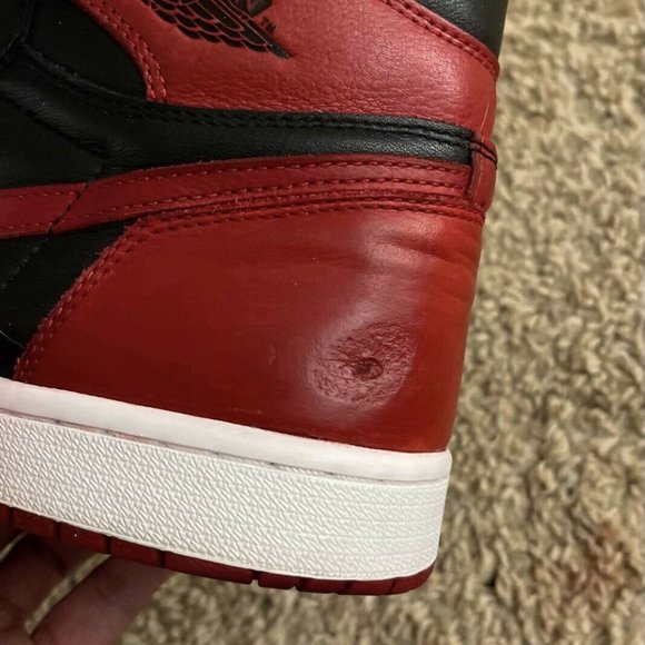 Poor Condition Jordan 1 Retro High OG Banned Bred 2016 555088-001 - Size 10.5 main image 6
